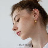 Twist Form Hoop Earrings