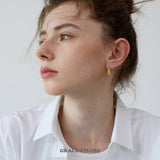 Twist Form Hoop Earrings