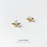 Knot Twist Stud Earrings