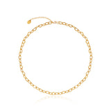 Textured Oval Link Chain Necklace