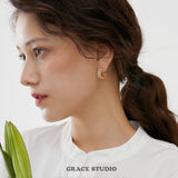 Radiant Curve Baguette Hoop Earrings