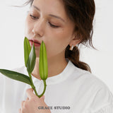 Radiant Curve Baguette Hoop Earrings