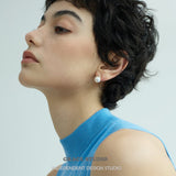 Classic Pearl Drop Stud Earrings