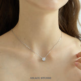 Round Moissanite Solitaire Necklace