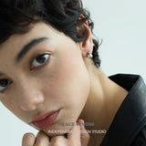 Classic Grey Pearl Drop Stud Earrings