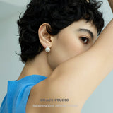 Classic Pearl Drop Stud Earrings