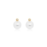 Classic Pearl Drop Stud Earrings