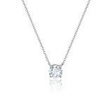 Round Moissanite Solitaire Necklace