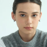 Minimalist Bar Pearl Stud Earrings