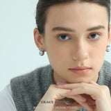 Minimalist Bar Pearl Stud Earrings