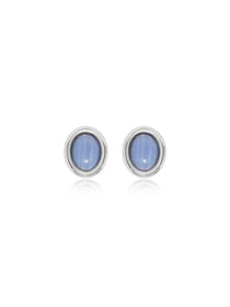 Minimalist Round Cabochon Stud Earrings - Grace Studio