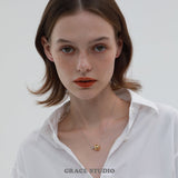 Orbit Sphere Metal Necklace