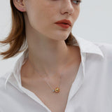 Orbit Sphere Metal Necklace