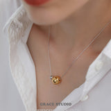 Orbit Sphere Metal Necklace