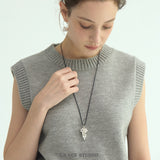 Whimsical Grape Cluster Cord Necklace