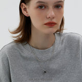 Heart Pendant Stainless Steel Layered Necklace