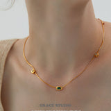 Orbit Irregular Zircon Necklace