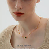 Orbit Irregular Zircon Necklace