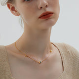 Orbit Irregular Zircon Necklace