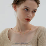 Orbit Irregular Zircon Necklace