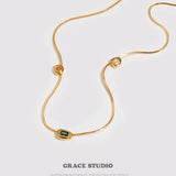 Orbit Irregular Zircon Necklace