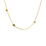 Orbit Irregular Zircon Necklace