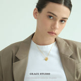 Amour Heart Charm Pendant Necklace