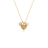 Amour Heart Charm Pendant Necklace