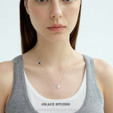 Twist Disc Brass Necklace