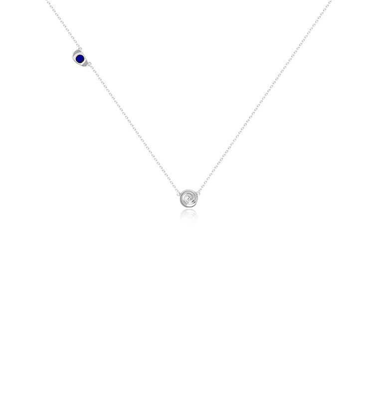Twist Disc Brass Necklace
