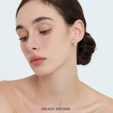Elegant Pearl Trio Huggie Earrings