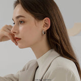 Ripple Irregular Metal Stud Earrings