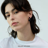 Duo Sphere Resin Stud Earrings