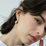 Duo Sphere Resin Stud Earrings