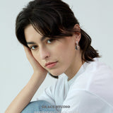 Duo Sphere Resin Stud Earrings