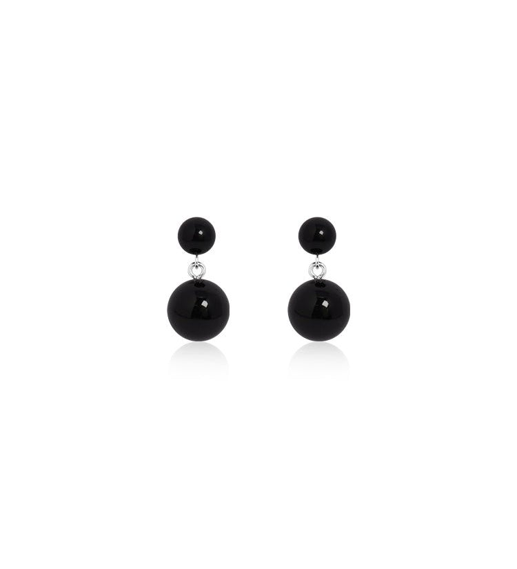 Duo Sphere Resin Stud Earrings