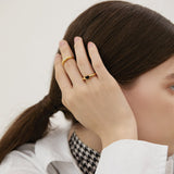 Heartline Curve Ring
