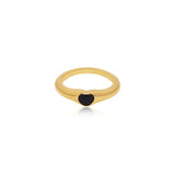 Heartline Curve Ring