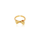Gold Bowknot Adjustable Ring
