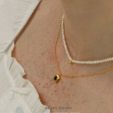 Emerald Frame Pendant Necklace