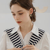Roman Profile Coin Stud Earrings