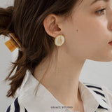 Roman Profile Coin Stud Earrings