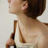 Curve C Hoop Earrings
