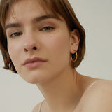 Curve C Hoop Earrings