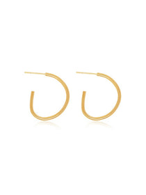 Curve C Hoop Earrings - Grace Studio