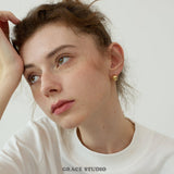 Halo Dome Stud Earrings