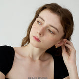Halo Dome Stud Earrings