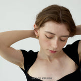 Halo Dome Stud Earrings