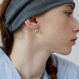 Halo Dome Stud Earrings