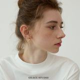 Halo Dome Stud Earrings